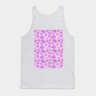 Watercolor branches pattern - magenta Tank Top